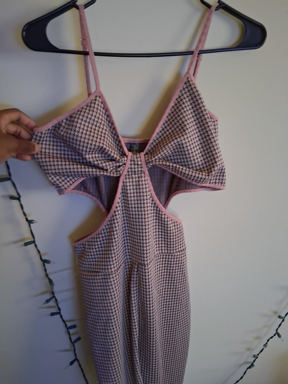 Pink Cutout Romper